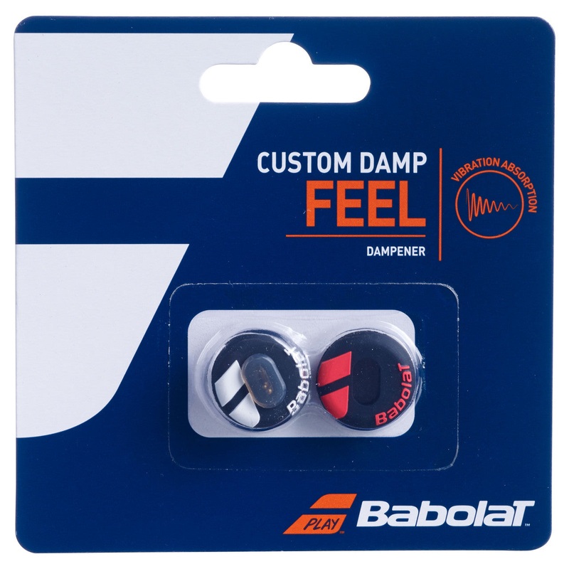 Babolat Custom Damp X2 700040|Twin Pack|WHITE/BLUE|BLACK/ YELLOW|BLACK /FLUO RED