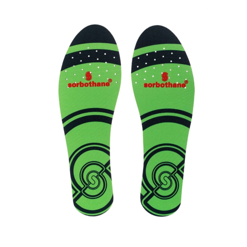 Sorbothane Single Strike Insoles Green/Black