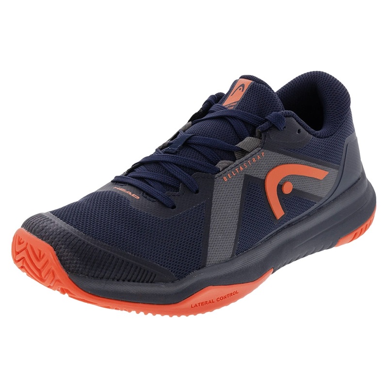 Juniors Sprint Pro 4.0 Tennis Shoes Dark Blue and Red
