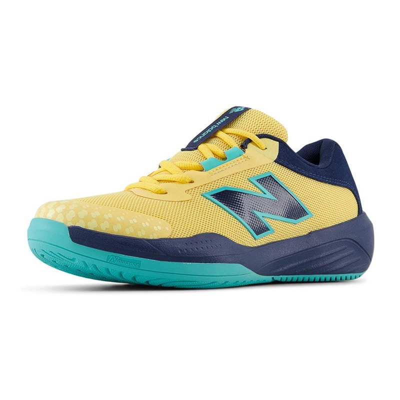 Juniors` 996v6 Tennis Shoes Clementine and Navy