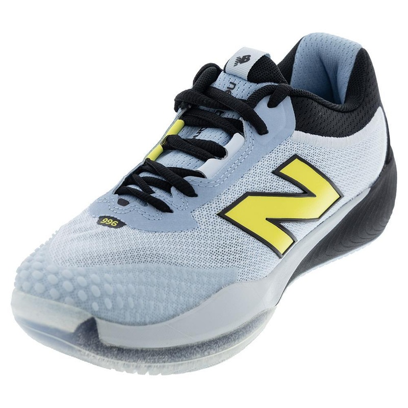 Women’s FuelCell 996v6 B Width Tennis Shoes Quarry Blue and Black