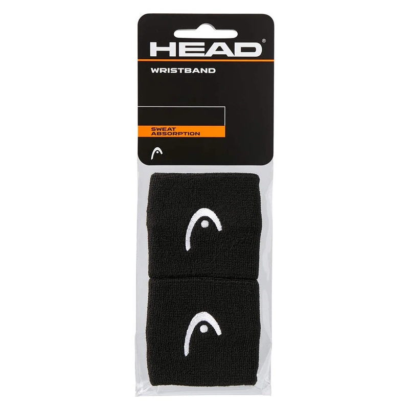 2.5 Inch Tennis Wristband 2 Pack Black