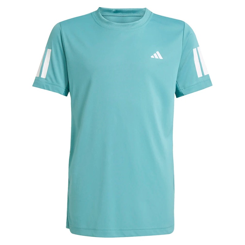 Boys` Club 3-Stripe Tennis Tee Powder Teal