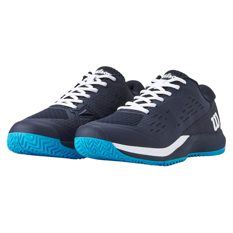 Junior`s Rush Pro Ace Tennis Shoes Navy Blazer and White