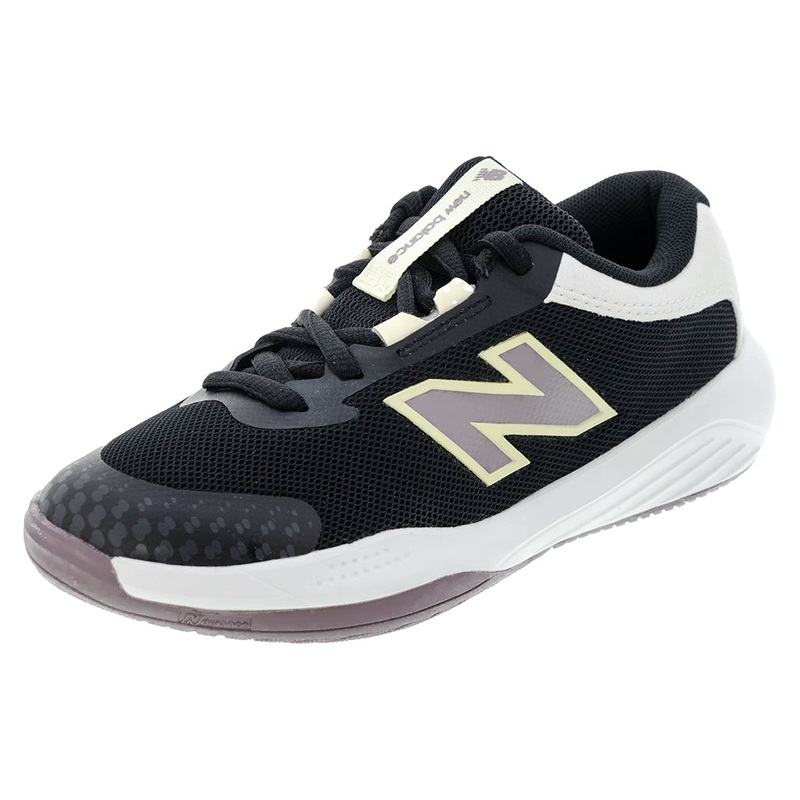 Juniors` 996v6 Tennis Shoes Black and White