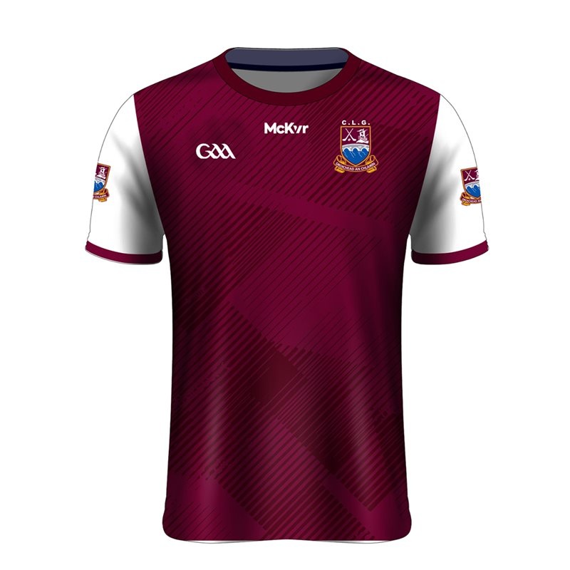Mc Keever Clarinbridge GAA Playing Jersey – Adult – Maroon/White