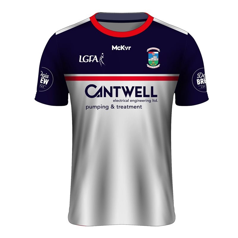 Mc Keever Gortnahoe-Glengoole GAA Ladies Training Jersey – White/Navy/Red
