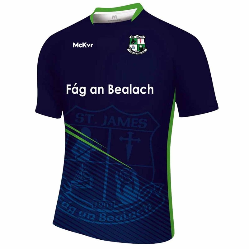 Mc Keever St James GAA Training Jersey – Youth – Navy/Green