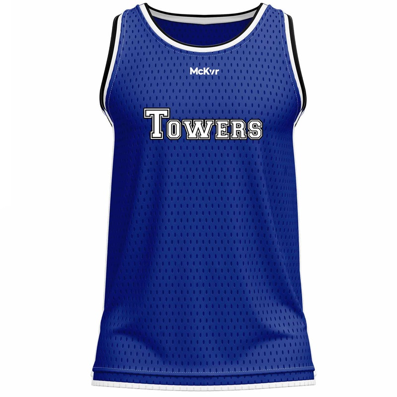 Mc Keever Tyrone Towers Basketball Team Vest – Adult – Royal