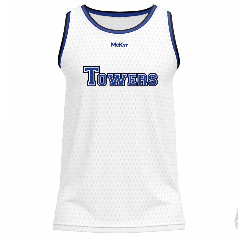Mc Keever Tyrone Towers Basketball Team Vest – Adult – White