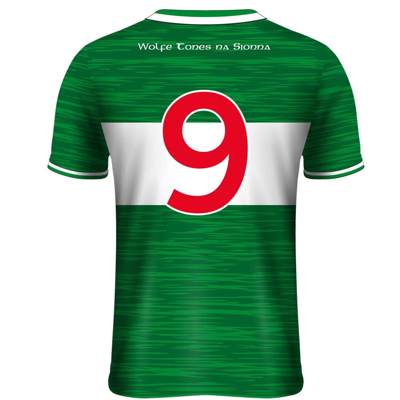 Mc Keever Wolfe Tones Na Sionna – Clare Numbered Home Jersey – Adult – Green