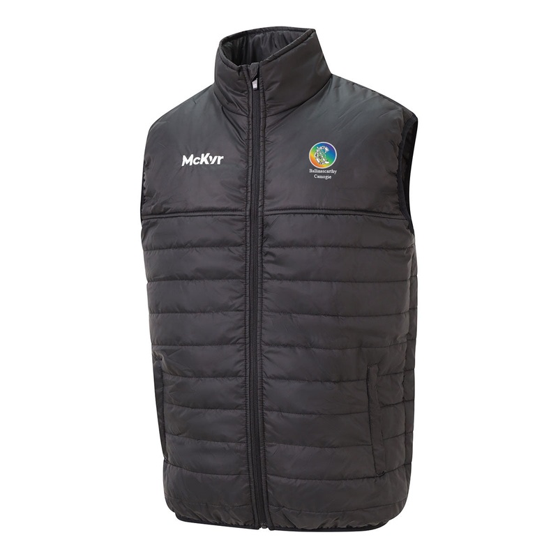 Mc Keever Ballinascarthy Camogie Core 22 Padded Gilet – Youth – Black