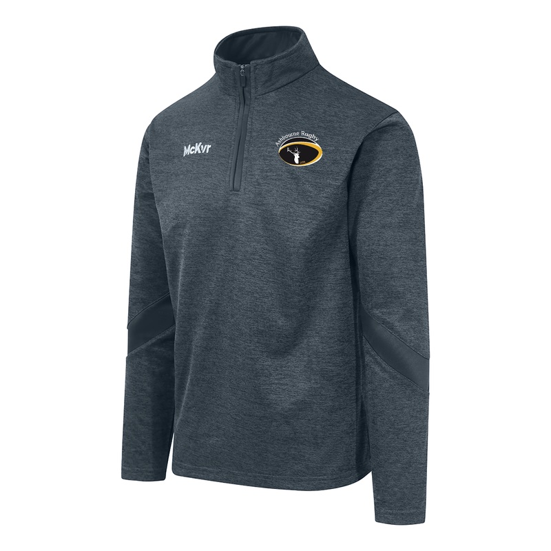 Mc Keever Ashbourne Rugby Core 22 1/4 Zip Top – Adult – Charcoal