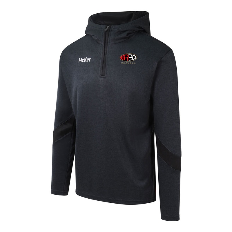 Mc Keever Arklow RFC Core 22 1/4 Zip Hoodie – Adult – Black