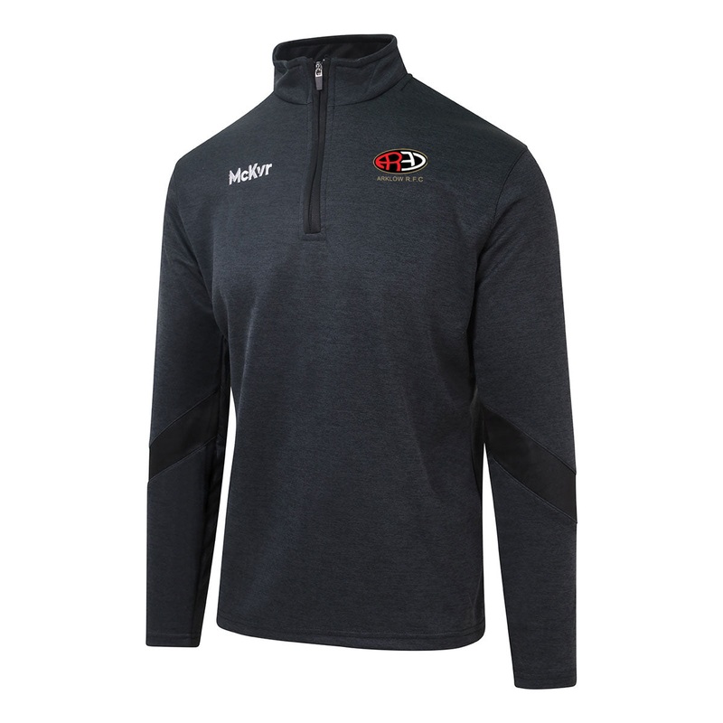 Mc Keever Arklow RFC Core 22 1/4 Zip Top – Adult – Black