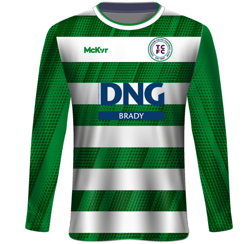 Mc Keever Termonfeckin Celtic FC L/S Playing Jersey – Youth – Green/White