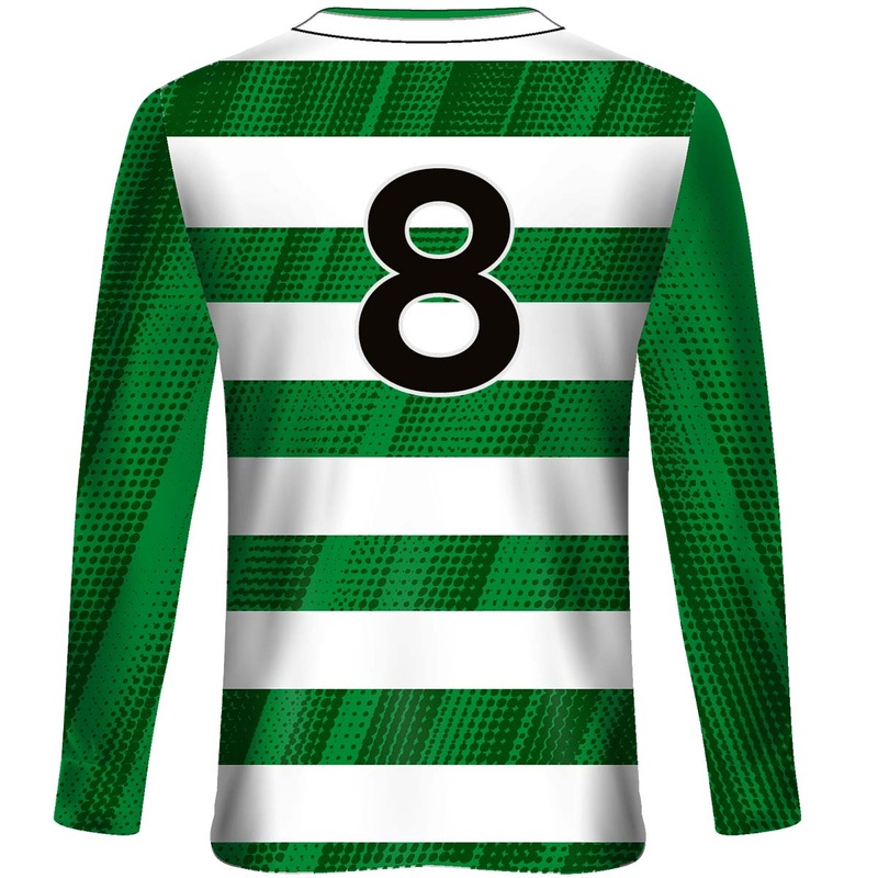 Mc Keever Termonfeckin Celtic FC Numbered L/S Playing Jersey – Youth – Green/White