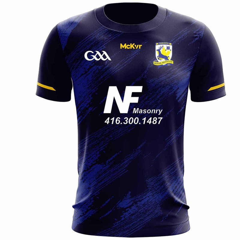 Mc Keever Toronto Michael Davitts GAC Training Jersey 1 – Adult – Navy/Royal Player Fit