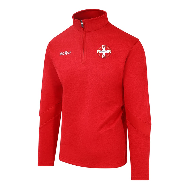 Mc Keever Amsterdam GAC Core 22 1/4 Zip Top – Youth – Red