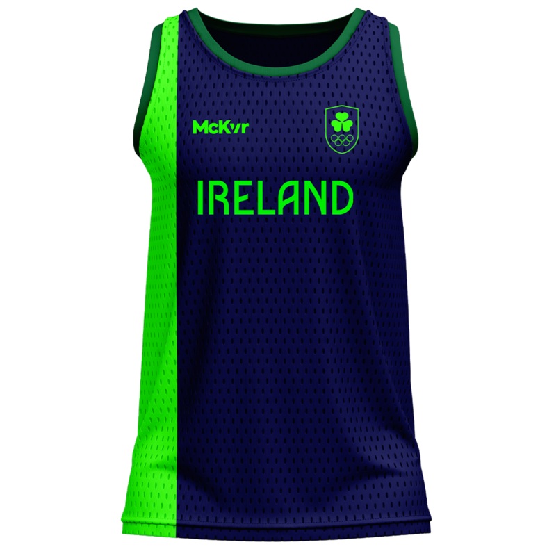 Mc Keever Team Ireland Basketball Vest – Youth – Navy