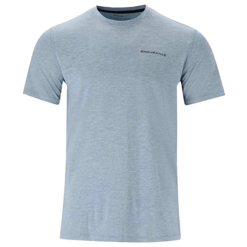 Endurance Abdon Melange Short Sleeve Tee – Mens – Celestial Blue