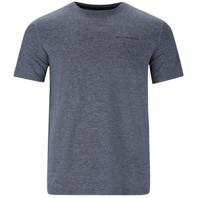 Endurance Abdon Melange Short Sleeve Tee – Mens – Ombre Blue