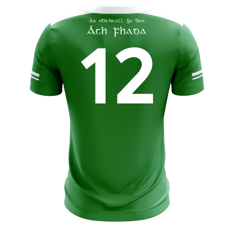 Mc Keever Aghada Camogie Numbered Home Jersey – Youth – Green