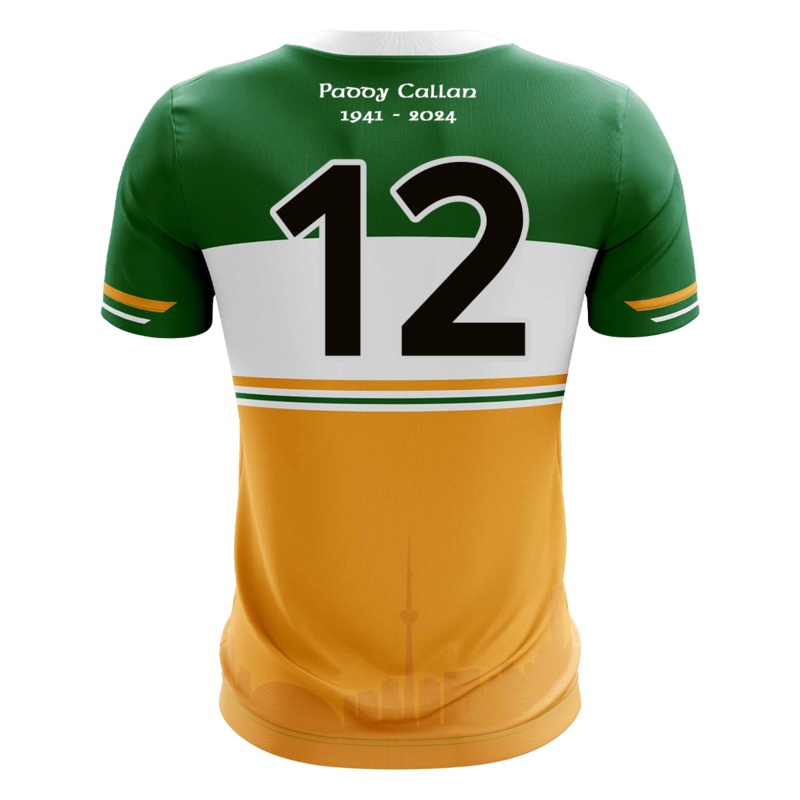 Mc Keever Toronto Gaels LGFA Numbered Playing Jersey – Youth – Amber/Green