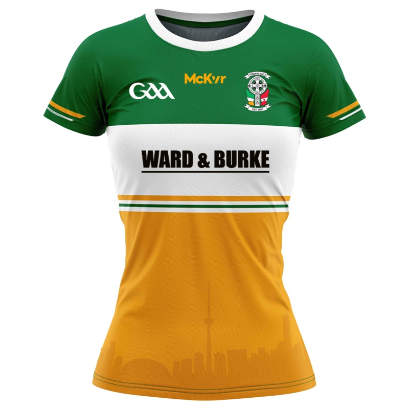 Mc Keever Toronto Gaels Playing Jersey – Womens – Amber/Green