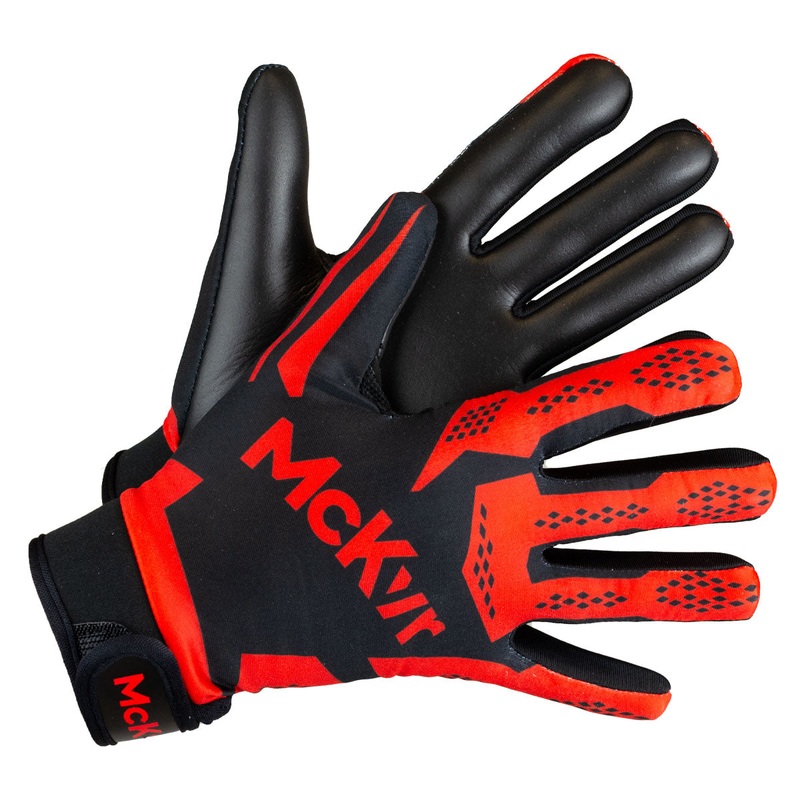 Mc Keever 2.0 Gaelic Gloves – Youth – Black/Red