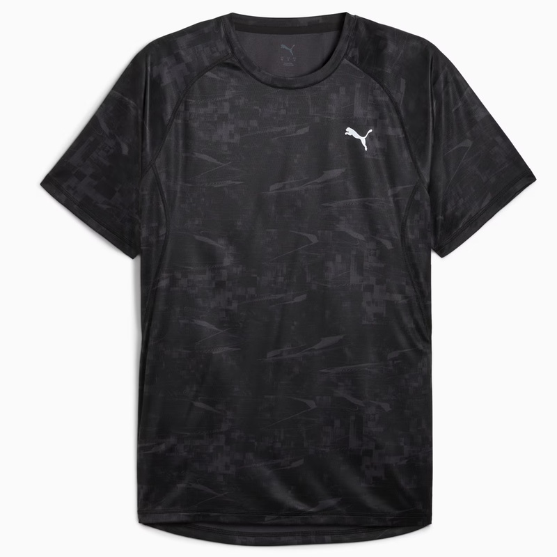 Puma Run Velocity AOP Tee – Mens – Puma Black