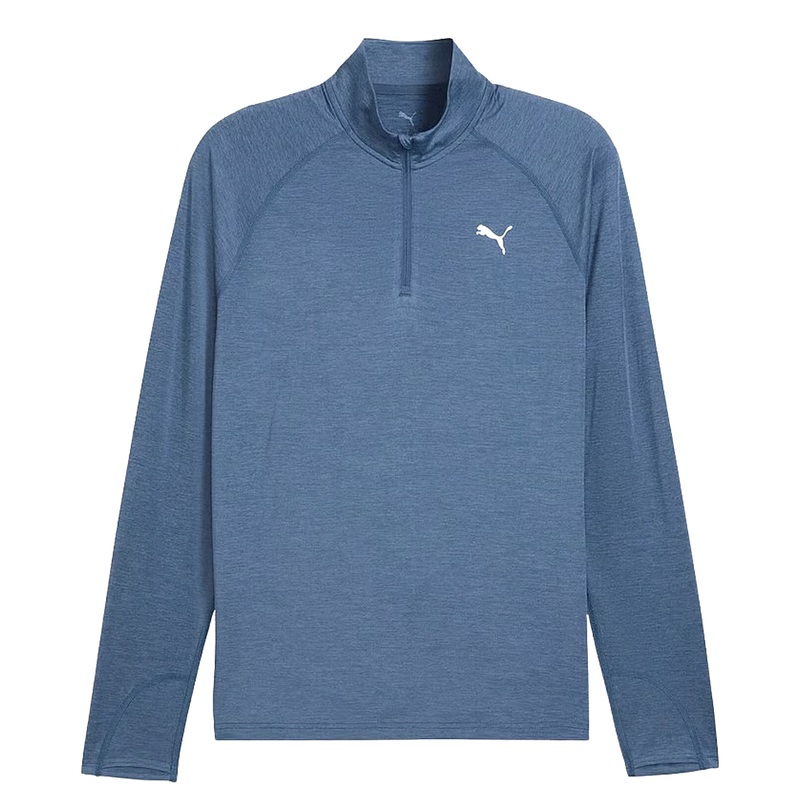 Puma Run Velocity Cloudspun 1/4 Zip Top – Mens – Dark Indigo/Heather