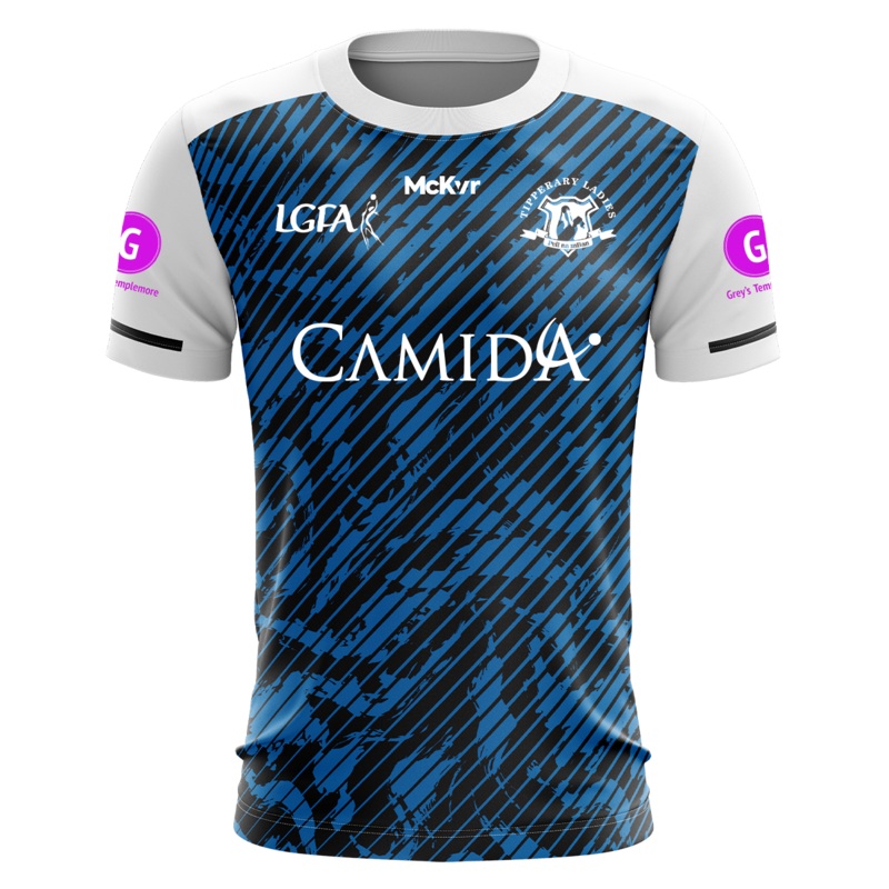 Mc Keever Tipperary Ladies LGFA Training Jersey – Youth – Blue/White