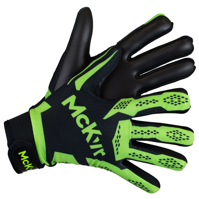 Mc Keever 2.0 Gaelic Gloves – Youth – Black/Lime Green